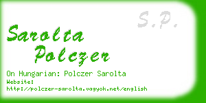 sarolta polczer business card